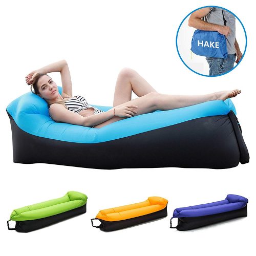 HAKE Inflatable Lounger Inflatable Couch Air lounger Air Chair Lounger Air chair Air Couch with Portable Storage Bag Wonderful Gift for Camping, Hiking, Swimming, Pool and Beach