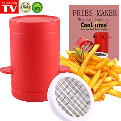 Potatoes Maker French Fries Maker Potatoes slicer and Chipper 2 in 1 Fries Cutter Machine 