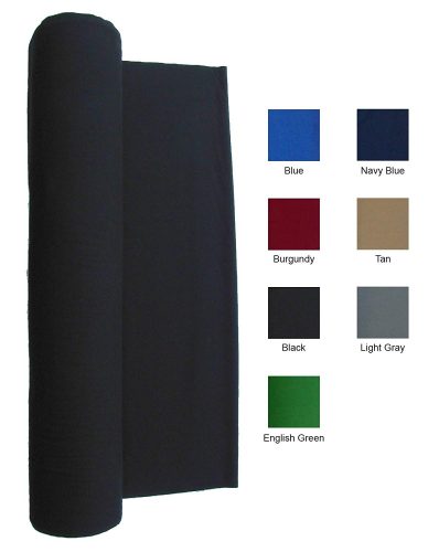 21 Ounce Pool Table Felt - Billiard Cloth - For 7, 8 or 9 Foot Table Choose From English Green, Blue, Navy Blue, Light Gray, Black, Red or Tan