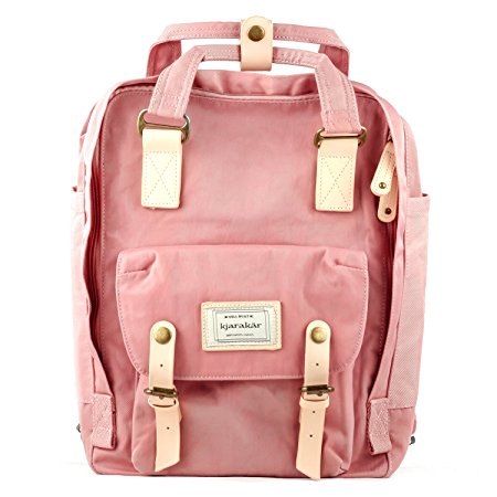 Kjarakär Vintage Backpack School book bag Best Laptop Bag Weekender Satchel Diaper Bag Water Resistant
