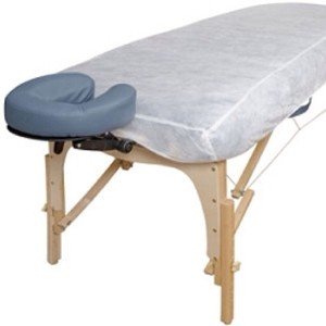 10 Ct. White Disposable Elastic Fitted Bed Sheets Cover Massage Table Facial Chair Spa - Massage Tables Sheet Cover