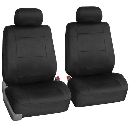 FH Group FH-FB083102 Neoprene Waterproof Car Seat Covers, Pair Set Buckets Airbag Ready (Black)