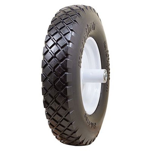 The AMES Companies, Inc True Temper 8-Inch Flat Free Solid Wheelbarrow Tire FFTCC - Wheelbarrow Wheels