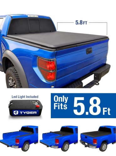 Tyger Auto TG-BC1C9006 TOPRO Roll Up Truck Bed Tonneau Cover 2014-2020 Chevy Silverado/GMC Sierra 1500 | Fleetside 5.8' Bed | For models without Utility Track System - Truck Bed Covers