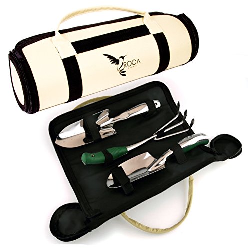 Garden Tools Sets - Gardening Tools with Garden Tools Carry Bag by ROCA. 