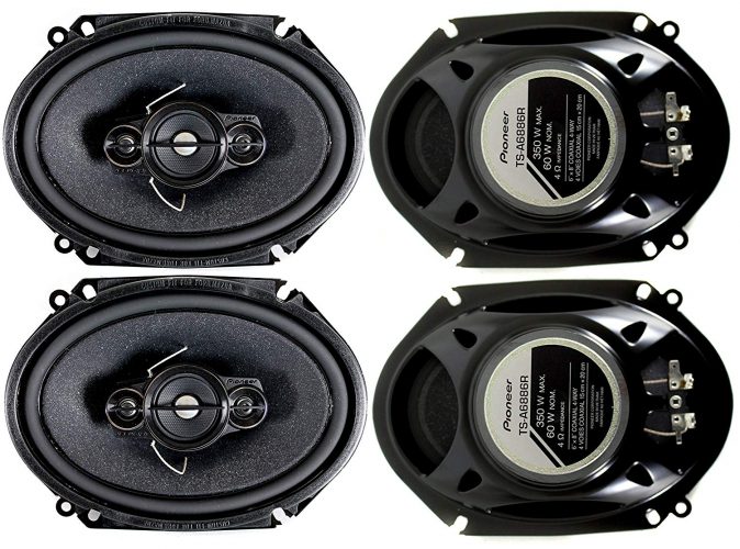 4) Pioneer 5x7 / 6x8 Inch 4-Way 350 Watt Car Stereo Speakers Four | TS-A6886R