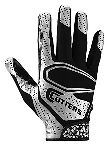 Cutters Football Glove, Best Grip Football Gloves, Lightweight & Flexible, Youth & Adult Sizes, 1 Pair