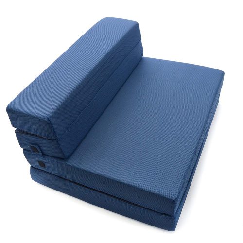 Milliard Tri-Fold Foam Folding Mattress and Sofa Bed for Guests or Floor Mat - Twin XL 78x38x4½ Inch