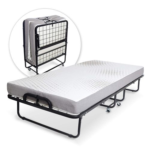 Milliard Diplomat Folding Bed – Twin Size - with Luxurious Memory Foam Mattress and a Super Strong Sturdy Frame – 75” x 38