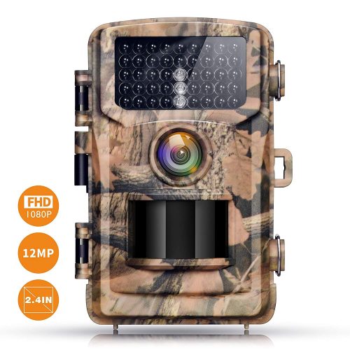Campark Trail Camera 12MP 1080P 2.4" LCD Game Camera Motion Activated Wildlife Hunting Cam IR LEDs Night Vision up to 75ft/23m IP56 Waterproof (New Version)