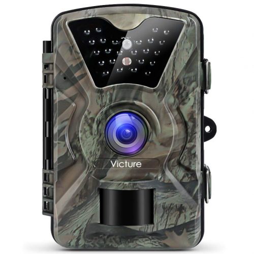 Victure Trail Camera 1080P 12MP Wildlife Camera Motion Activated Night Vision 20m with 2.4" LCD Display IP66 Waterproof Design for Wildlife Hunting and Home Security