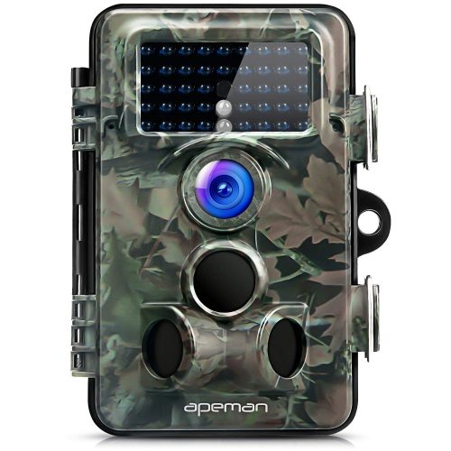 APEMAN Trail Camera 12MP 1080P HD Game&Hunting Camera with 130° Wide Angle Lens 120° Detection 42 Pcs 940nm Updated IR LEDs Night Version up to 20M/65FT Wildlife Camera with IP66 Spray Water Protected