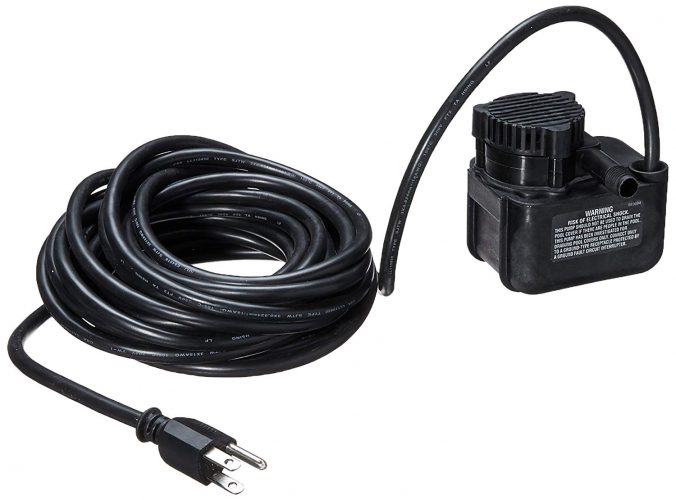 Little Giant PE-1-PCP Pool Cover Pump with 25' Power Cord, 170 GPH, Black