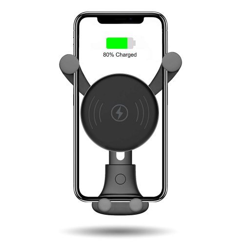 10W Wireless Car Charger, Wireless Fast Car Mount, Air Vent Phone Holder, Fast Charge for Samsung Galaxy S9, S9 plus, S8, S8 plus,note 8, note 5, Standard Charge for iPhone X, iPhone 8, iPhone 8 Plus