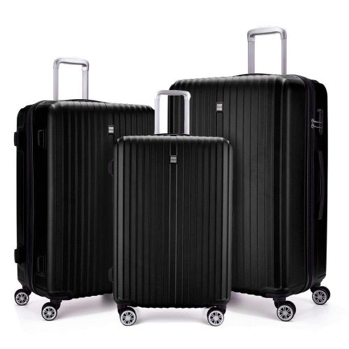 3 Piece Luggage sets Lightweight Durable Spinner Suitcase 20in24in28in - Lightweight luggage