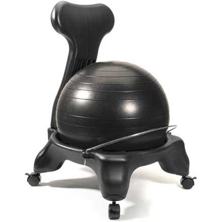 Sivan Health And Fitness Balance Ball Fit Chair Base with Ball & Pump - Balance Ball Chairs