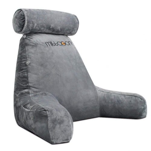 mittaGonG Shredded Foam Reading Pillow with Detachable Neck Roll Pillow - Rest Pillows