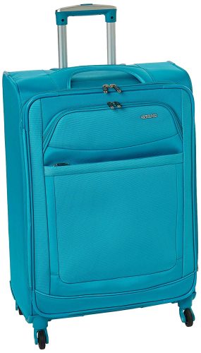 American Tourister Ilite Max Softside Spinner 25, Light Blue - Lightweight luggage
