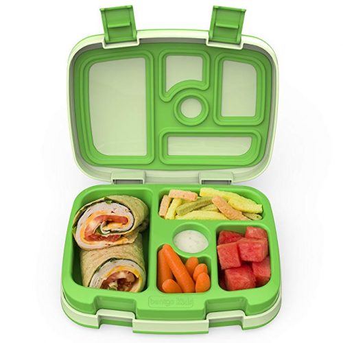 Bentgo Kids Childrens Lunch Box - Bento-Styled Lunch Solution Offers Durable, Leak-Proof, On-the-Go Meal and Snack Packing (Purple) - Kid Lunch Boxes