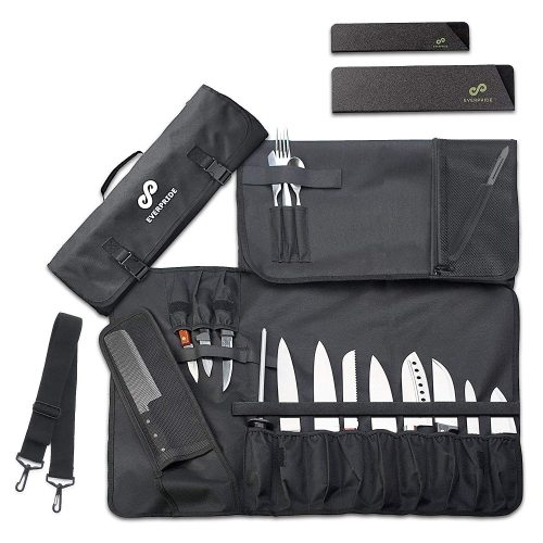 Chef Knife Roll Bag (16 Slots) Holds 12 Knives