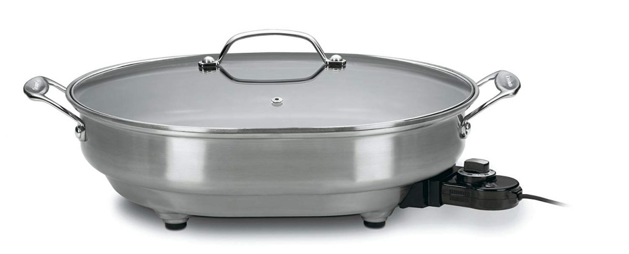 Cuisinart CSK-150 1500-Watt Nonstick Oval Electric Skillet - Electric Frying Pans