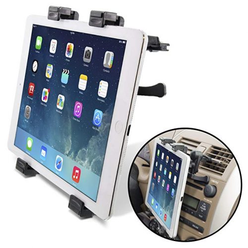 Okra Universal Tablet Air Vent Car Mount Holder with 360 Rotating swivel compatible w/ Apple iPad, Samsung Galaxy Tab, and all Tablet Devices 5" to 11" (Retail Packaging) - Ipad Car Mounts