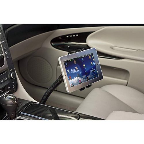 Premium Seat Bolt Car Mount Vehicle Holder for Samsung Galaxy Tab S2 S3 S4 A E S9 S8 S7 Plus/Apple iPad Mini, Apple iPhone X 8 7 6 Plus/LG G Pad (5-8") Phones or Tablets w/Vibration-Free Cradle - Ipad Car Mounts