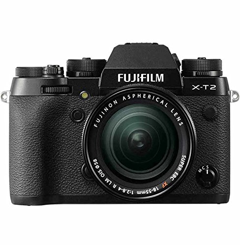 Fujifilm X-T2 Mirrorless Digital Camera with 18-55mm F2.8-4.0 R LM OIS Lens & Fujifilm VPB-XT2 Vertical Battery Booster Grip
