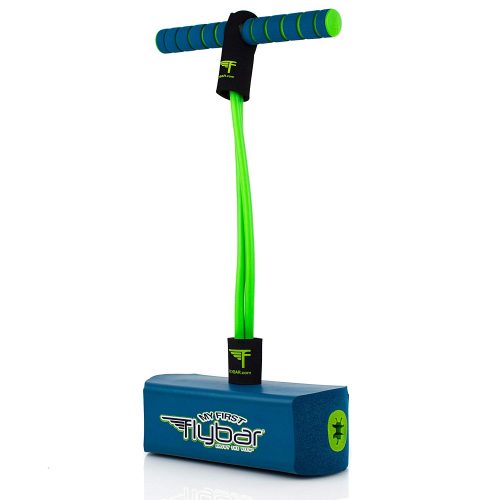  Flybar My First Foam Pogo Jumper for Kids Fun and Safe Pogo Stick for Toddlers, Durable Foam and Bungee Jumper for Ages 3 and up, Supports up to 250lbs (Blue)