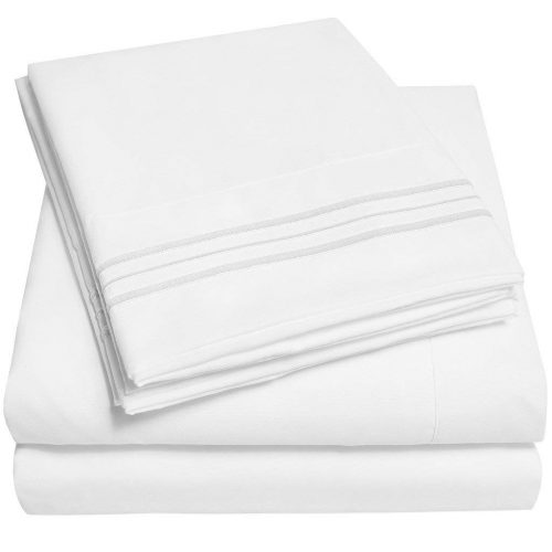 1500 Supreme Collection Extra Soft Queen Sheets Set, White - Luxury Bed Sheets Set With Deep Pocket Wrinkle Free Hypoallergenic Bedding, Over 40 Colors, Queen Size, White