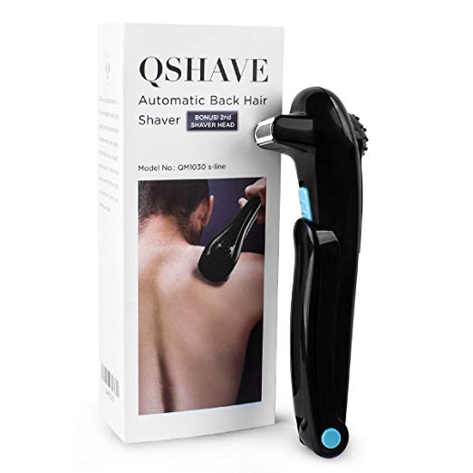 QSHAVE Do-It-Yourself Electric Back Hair Removal Shaver - electric back hair shaver