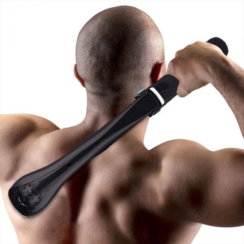 Body Shaver Back Hair Removal with Extra-Long Handle for Do-It-Yourself Pain-Free Shave, Cordless and Foldable Design - electric back hair shaver