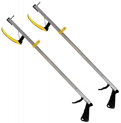 RMS 32" Grabber Reacher 2-Pack | Magnetic Tip Helps Pick Up Small Objects - Reacher Grabbers