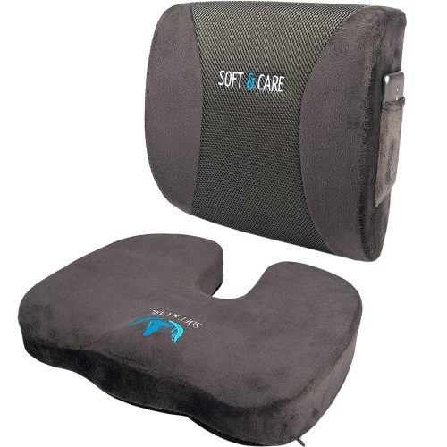 SOFTaCARE Seat Cushion Coccyx Orthopedic Memory Foam Lumbar Support Pillow - Lumbar support pillows