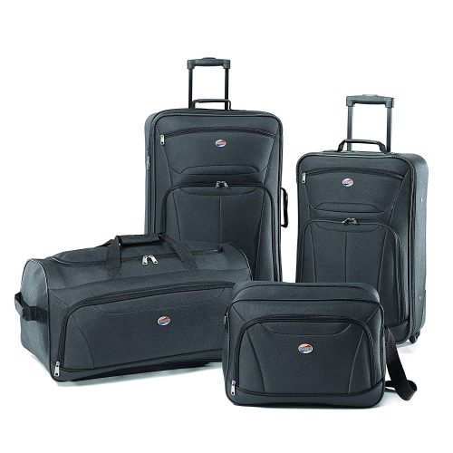 American Tourister Luggage Fieldbrook II 4 Piece Set, Charcoal - luggage sets