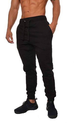YoungLA Mens Slim Fit Joggers Fitness Activewear Sports Fleece Sweatpants - Sweatpants for Men