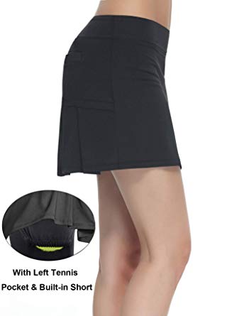 Honour Training Women's Workout Active Skorts Sports Tennis Golf Skirt Built-in Shorts