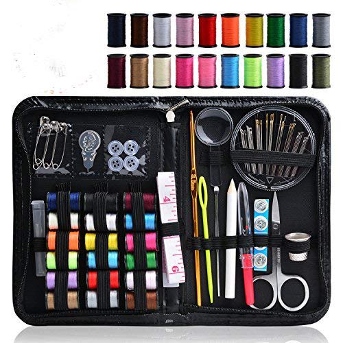 Sewing Kit, Over 130 Premium Sewing Supplies, 38 Spools of Thread, Extra 40 Quality Sewing Pins Mini Pocket Travel Sewing Kit for Home, Beginners, Emergency to Mend and Repair