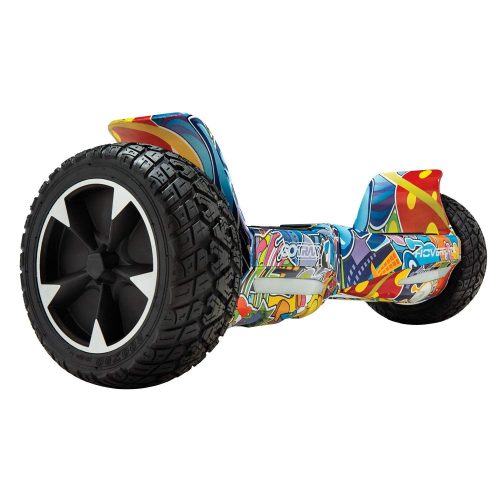 GOTRAX Hoverfly XL All Terrain Hoverboard 8.5" Solid Rubber Tire - UL2272 Certified Self Balancing Off Road Hoverboard