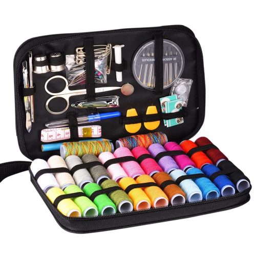 Innocheer Sewing Kit with 97 Sewing Accessories, 24 Spools of Thread, 24 Colors, Mini Sewing Kits for Beginners, Traveler, Emergency, Whole Family to Mend and Repair