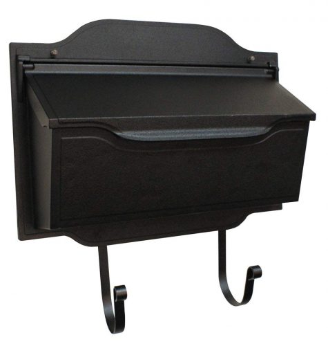 Special Lite Products SHC-1002-BLK Horizontal Mailbox, Black - wall mount mailboxes