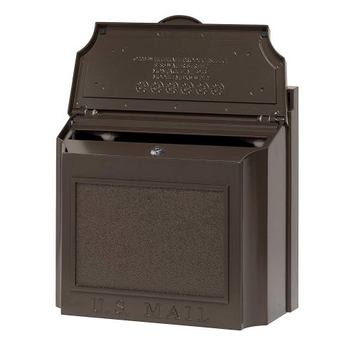 Whitehall Products 16138 Mailbox, French Bronze - wall mount mailboxes