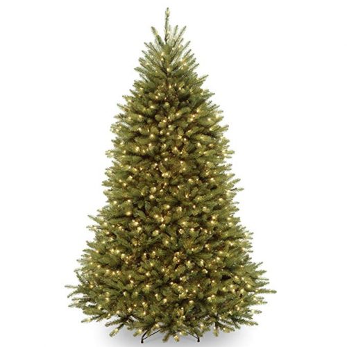 National Tree 7.5 Foot Dunhill Fir Tree with 700 Dual LED Lights - Artificial Christmas Trees