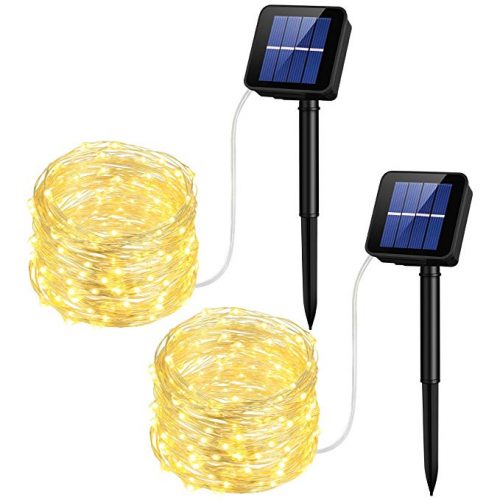 Mpow Solar String Lights, 33ft 100LED Outdoor String Lights - Christmas LED Wire Lights