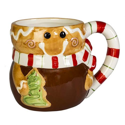 Gingerbread Man Holiday Character Christmas Coffee Mug - Christmas Mugs