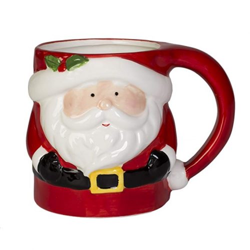 Santa Claus Holiday Character Dolomite Christmas Coffee Mug - Christmas Mugs