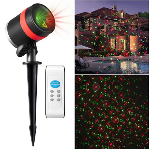 Goutoday Laser Lights Remote Outdoor&Indoor Projector Lights - Outdoor Laser Light for Christmas