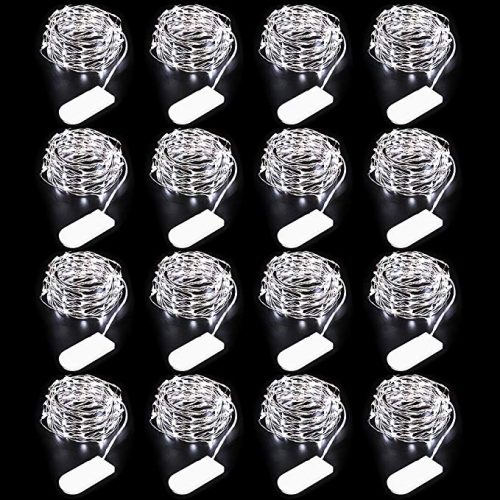 Ustellar 16 Pack 10ft 30 Micro Starry LED String Lights - Christmas LED Wire Lights