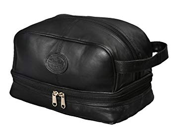 Mens Toiletry Bag Shaving Dopp Case For Travel by Bayfield Bags - Men Toiletry Bags
