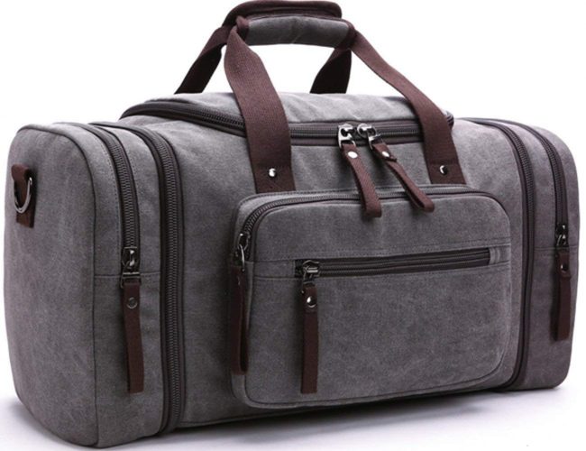 Canvas Duffel bag Overnight Bags - Weekender bag for men